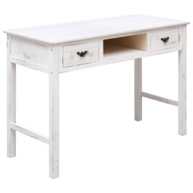 Mesa consola de madera blanco antiguo 110x45x76