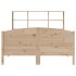 Cama con estantería sin colchón madera maciza de pino