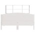 Cama con estantería sin colchón madera maciza blanca 150x200