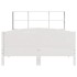 Cama con estantería sin colchón madera maciza blanca 135x190