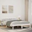 Cama extralarga sin colchón madera maciza pino blanco 160x220cm