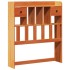 Sofá con estantería sin colchón madera maciza marrón 90x200