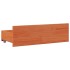 Sofá con estantería sin colchón madera maciza marrón 90x200
