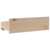 Cama con estantería sin colchón madera maciza de pino 75x190