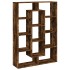 Estantería de madera de ingeniería roble ahumado 102x29x143