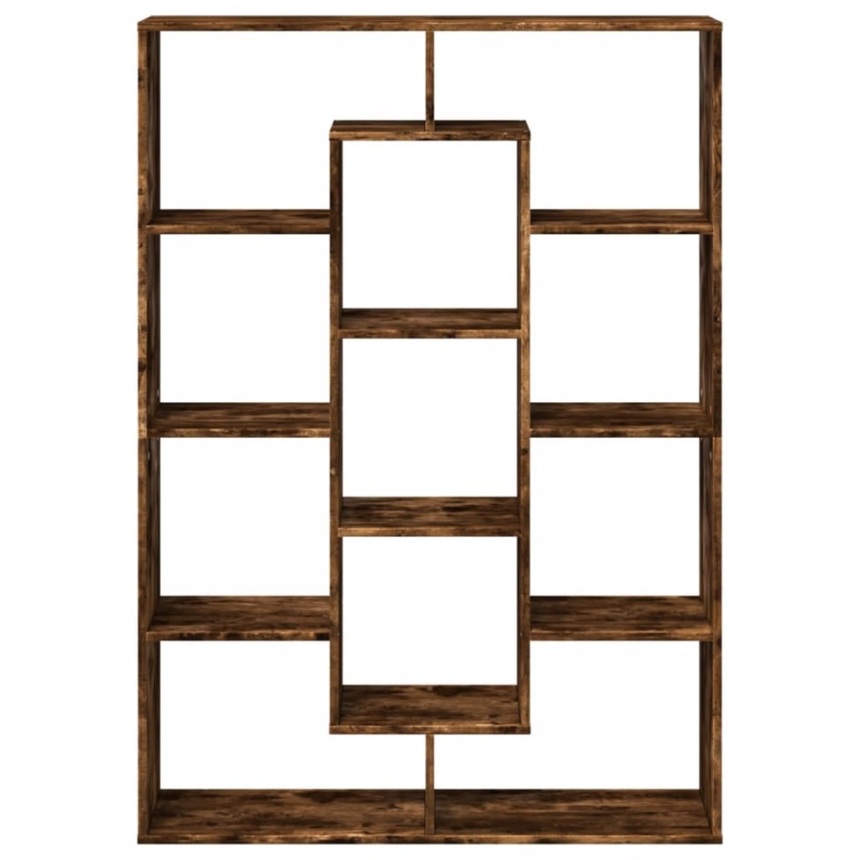 Estantería de madera de ingeniería roble ahumado 102x29x143