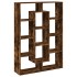 Estantería de madera de ingeniería roble ahumado 102x29x143