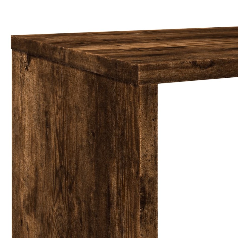 Estantería de madera de ingeniería roble ahumado 102x29x143