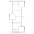 Estantería librería madera de ingeniería blanca 92x29x188