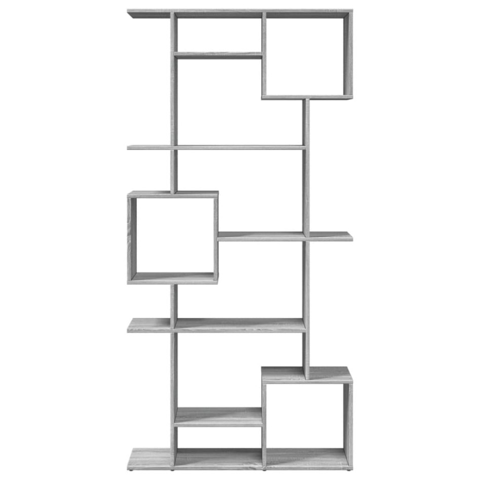 Estantería de madera de ingeniería gris Sonoma 92x29x188