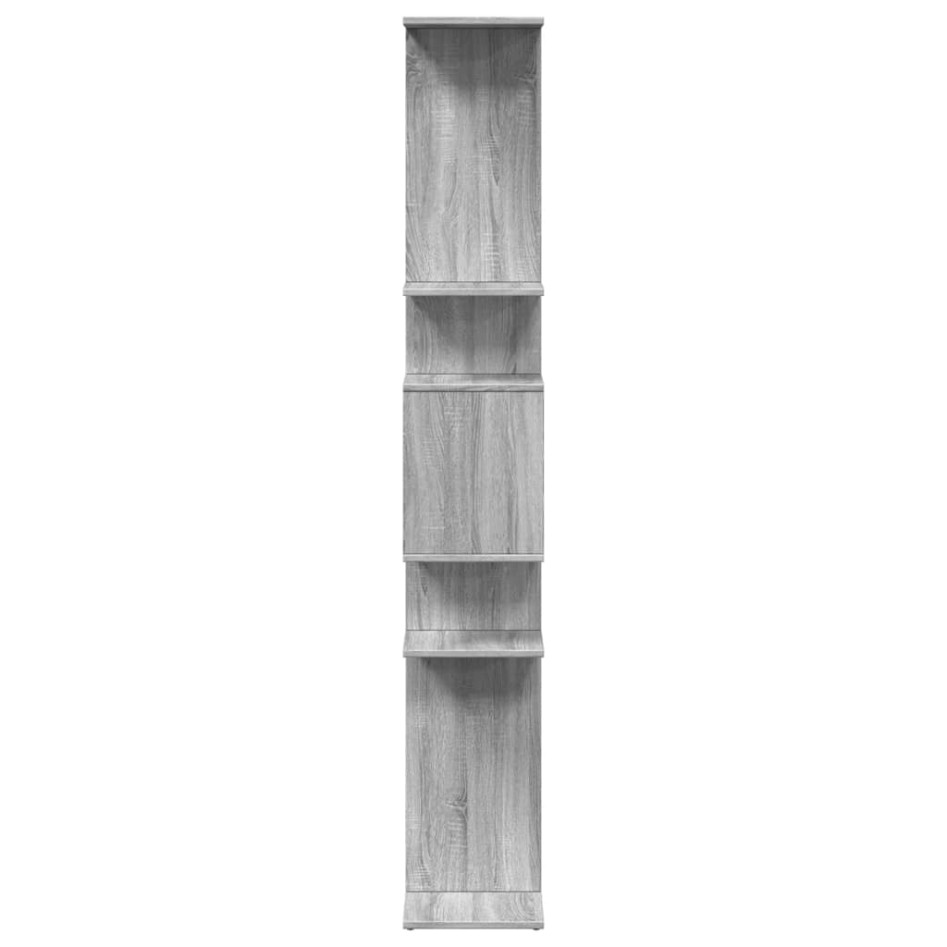 Estantería de madera de ingeniería gris Sonoma 92x29x188