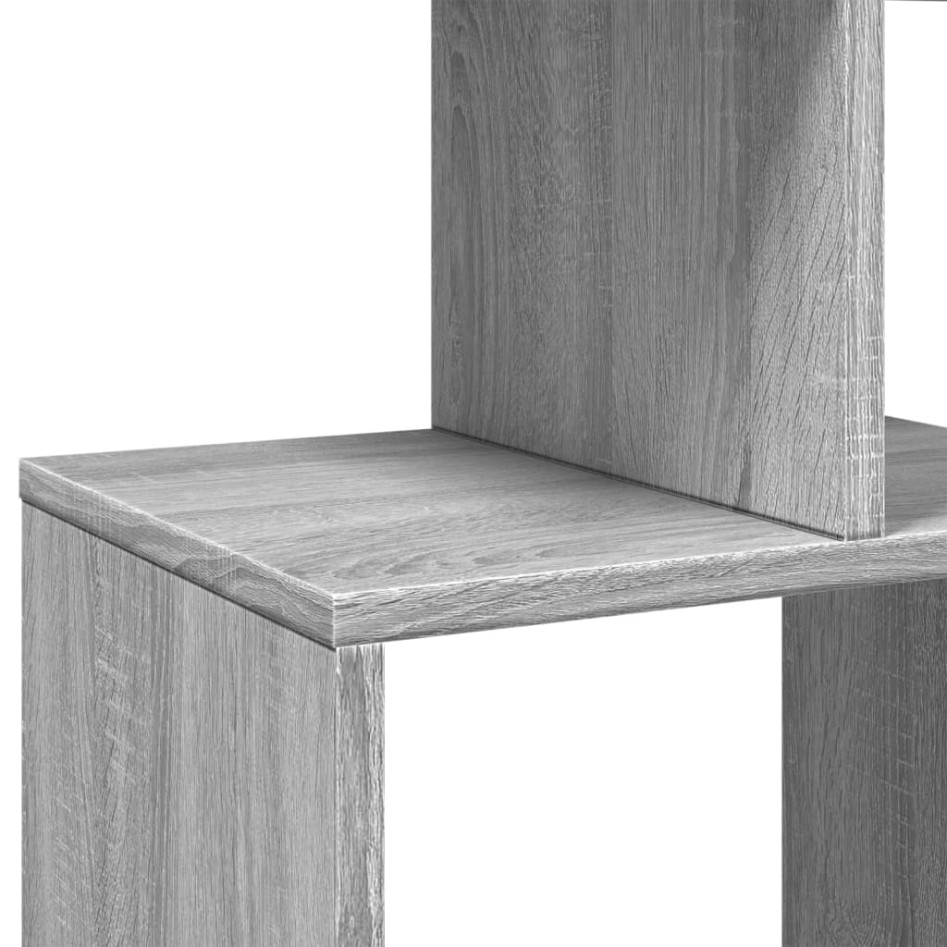 Estantería de madera de ingeniería gris Sonoma 92x29x188