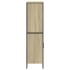 Aparador alto madera ingeniería roble Sonoma 79,5x35,5x137,5