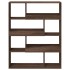 Estantería de madera de ingeniería marrón roble 100x33x125,5
