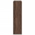 Estantería de madera de ingeniería marrón roble 100x33x125,5