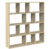 Estantería de madera de ingeniería roble Sonoma 132x29x141,5