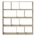 Estantería de madera de ingeniería roble Sonoma 132x29x141,5