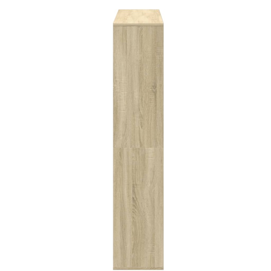 Estantería de madera de ingeniería roble Sonoma 132x29x141,5