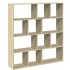 Estantería de madera de ingeniería roble Sonoma 132x29x141,5