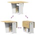Set comedor plegable mariposa 5 pzas Corona madera pino