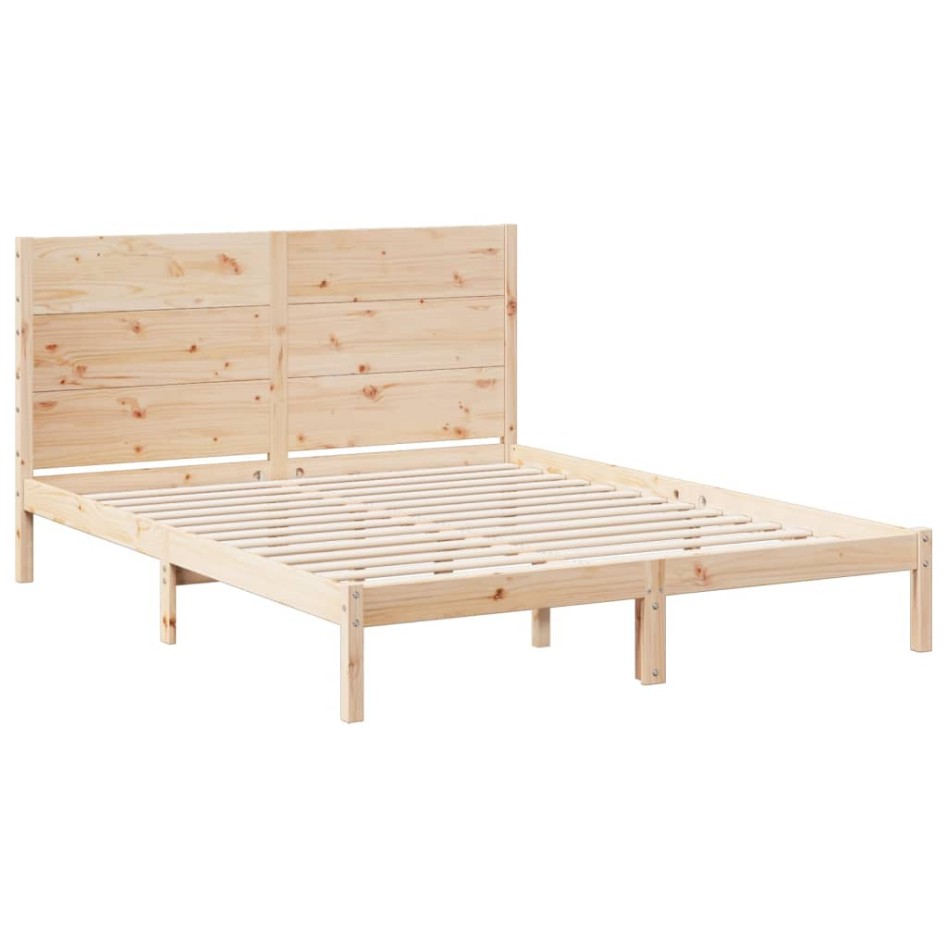 Cama extralarga sin colchón madera maciza 160x210