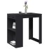 Mesa alta de bar madera ingeniería negra 102x70x103,5