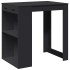 Mesa alta de bar madera ingeniería negra 102x70x103,5