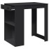 Mesa alta de bar madera ingeniería negra 102x70x103,5