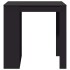 Mesa alta de bar madera ingeniería negra 102x70x103,5