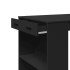 Mesa alta de bar madera ingeniería negra 102x70x103,5