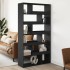Separador de ambientes madera ingeniería negro 100x33x187,5