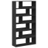 Separador de ambientes madera ingeniería negro 100x33x187,5