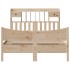Estructura de cama sin colchón madera de pino blanco 150x200