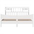 Cama sin colchón madera maciza de pino blanca 180x200
