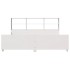 Cama con estantería sin colchón madera maciza blanca 200x200