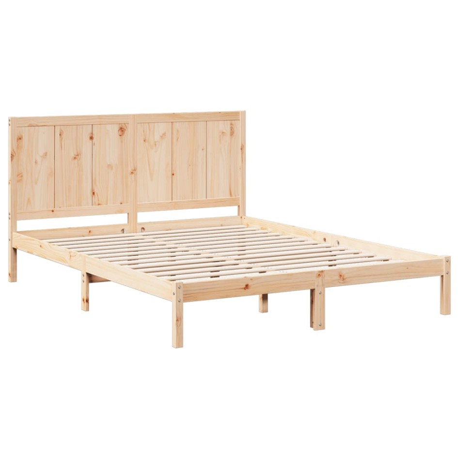 Cama extralarga sin colchón madera maciza 160x220