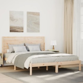 Cama extralarga sin colchón madera maciza 160x210