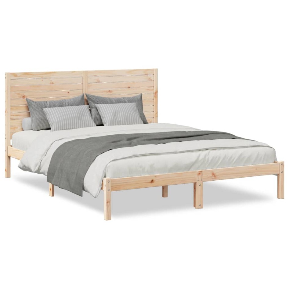 Cama extralarga sin colchón madera maciza 160x210