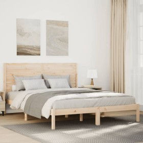 Cama extralarga sin colchón madera maciza 160x220