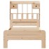 Cama con estantería sin colchón madera maciza de pino 75x190