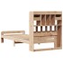 Cama con estantería sin colchón madera maciza de pino 75x190