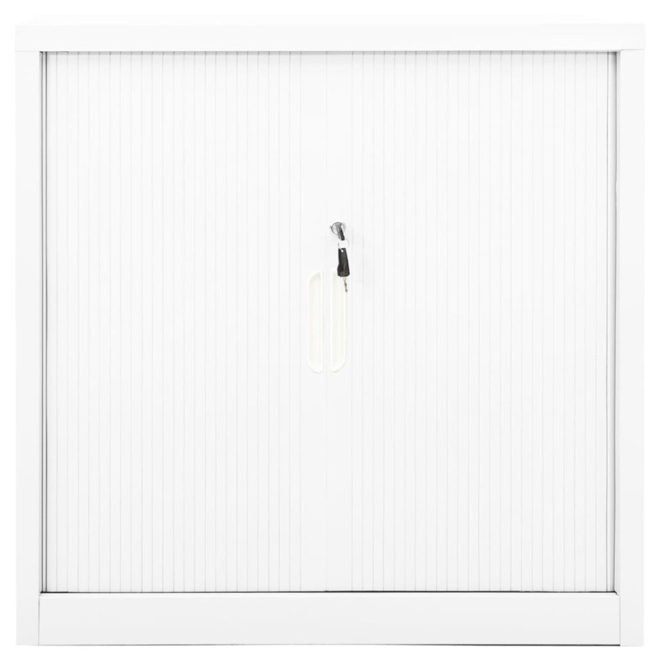 Armario con puerta corredera blanca acero 90x40x90