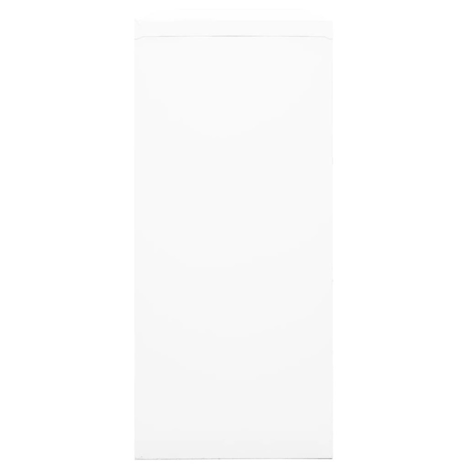 Armario con puerta corredera blanca acero 90x40x90