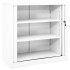 Armario con puerta corredera blanca acero 90x40x90