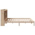 Cama con estantería sin colchón madera maciza de pino