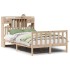 Cama con estantería sin colchón madera maciza de pino