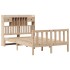 Cama con estantería sin colchón madera maciza de pino
