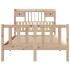 Cama con estantería sin colchón madera maciza de pino