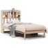 Cama con estantería sin colchón madera maciza de pino 90x200