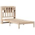 Cama con estantería sin colchón madera maciza de pino 90x200